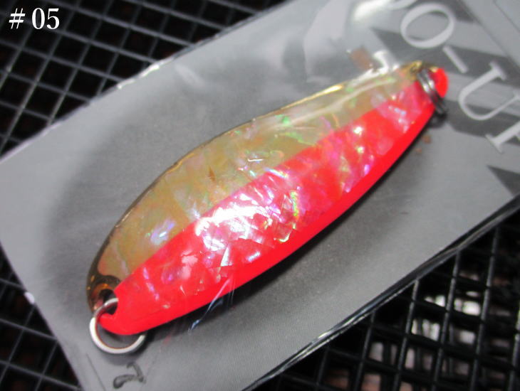 Rakuten - ドアップ [シェル] 7g /50mm　#05 ハーフ蛍光レッド　　＜フィールドハンター FIELD HUNTER＞　□ネイティブ ルアーフィッシング用 スプーン□　DO-UP SHELL Spoon 7g　～アップもダウンも～　[スプーン専門釣り具店] -エスプーン-