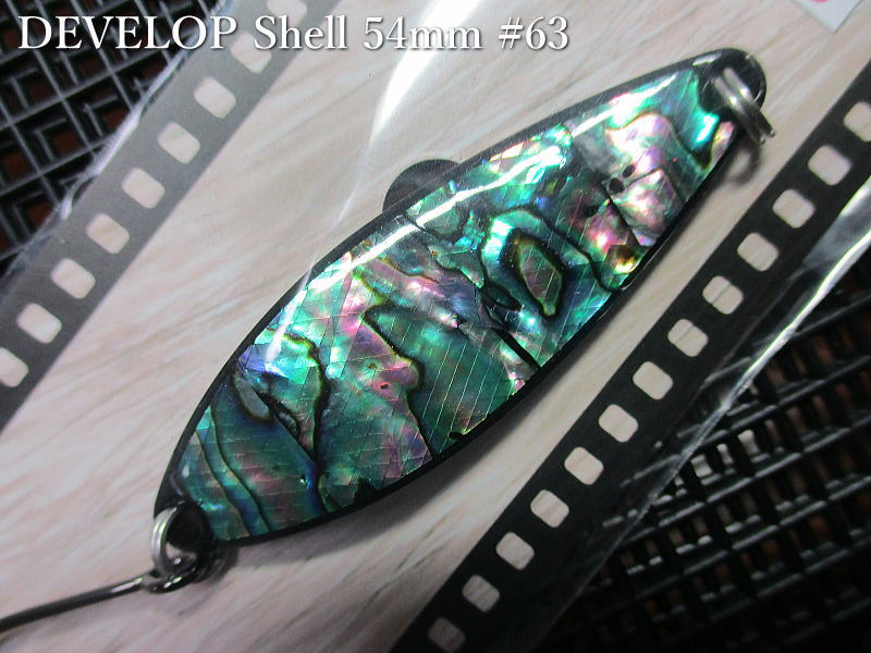 デベロップ シェル  14g /54mm　＃63 Nブラック　　＜フィールドハンター FIELD HUNTER＞　□ネイティブ ルアーフィッシング用 スプーン□　DEVELOP Shell No.50～ Spoon 14g　～究極のスプーン美学～