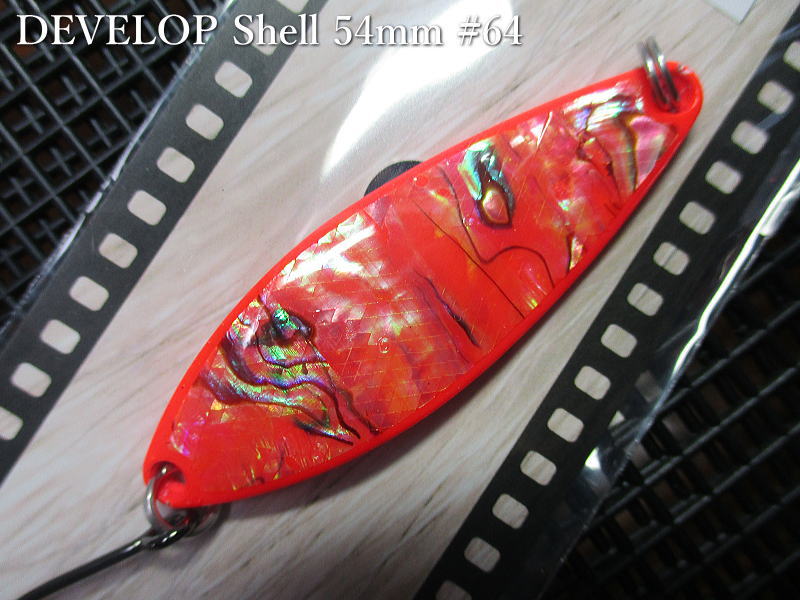 Rakuten - デベロップ シェル [#50番シリーズ] 14g /54mm　＃64 Nレッド　　＜フィールドハンター FIELD HUNTER＞　□ネイティブ ルアーフィッシング用 スプーン□　DEVELOP Shell No.50～ Spoon 14g　～究極のスプーン美学～