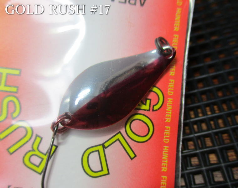 Rakuten - ゴールドラッシュ 3g /28mm　#17 シルバーレッド　　＜フィールドハンター FIELD HUNTER＞　□エリア ルアーフィッシング用 スプーン□　GOLD RUSH Spoon 3g　～エリア止水の原点～　[スプーン専門釣り具店] -エスプーン-