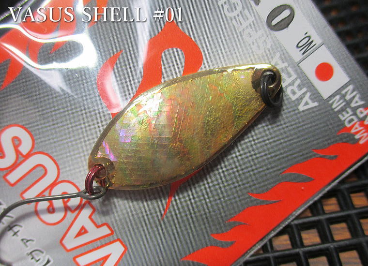 ヴァサス  2g /28mm　#01 ゴールド　　＜フィールドハンター FIELD HUNTER＞　□エリア ルアーフィッシング用 スプーン□　VASUS SHELL Spoon 2g　～見て釣る表層ご用達～ -エスプーン-