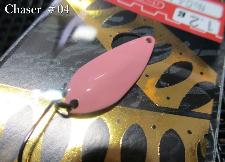 Rakuten - チェイサー 0.6g /19mm　#04 ピンク　　＜フォレスト FOREST＞　□エリア ルアーフィッシング用 スプーン□　Chaser Spoon 0.6g　～超絶アピール微波動～　[スプーン専門釣り具店] -エスプーン-