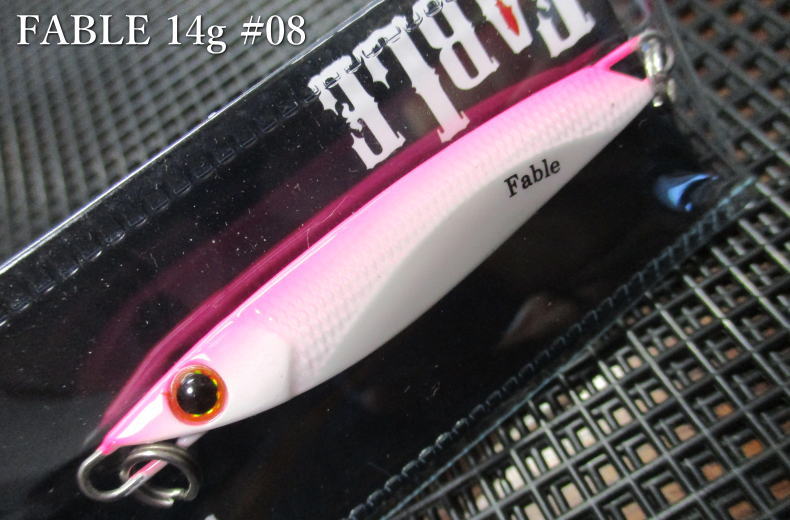 ファブル 21g /65mm　#8.パールピンキーGLOW　　＜フォレスト FOREST＞　□ネイティブ ルアーフィッシング用 ジグ□　Fable 21g　～トラウト専用ジグ～　 -エスプーン-