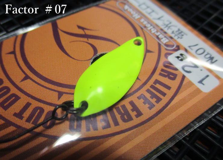 Rakuten - ファクター 0.9g /23mm　#07(蛍光イエロー)　　＜フォレスト FOREST＞　□エリア ルアーフィッシング用 スプーン□　Factor Spoon 0.9g　～MIUとPALの間を～　[スプーン専門釣り具店] -エスプーン-