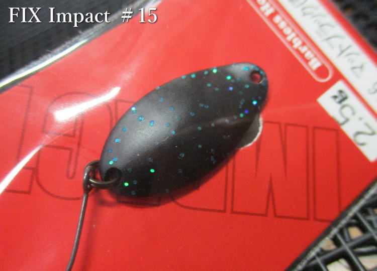 フィックス [インパクト] 2g /22mm　#15.オレンジストライプ　　＜フォレスト FOREST＞　□エリア ルアーフィッシング用 スプーン□　FIX Impact Spoon 2.0g　～ワイドロール魅惑波動～　[スプーン専門釣り具店] -エスプーン-