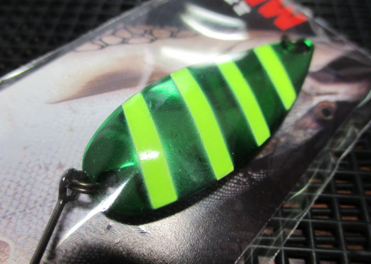 ミュー [ネイティブシリーズ] 8g /43mm　#13（グリーンチャートゼブラ）　　＜フォレスト FOREST＞　□ネイティブ ルアーフィッシング用 スプーン□　MIU Spoon 8g　～定評の泳層キープ力～　[スプーン専門釣り具店] -エスプーン-