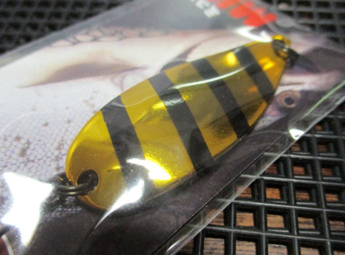 ミュー [ネイティブシリーズ] 8g /43mm　#14（黒金ゼブラ）　　＜フォレスト FOREST＞　□ネイティブ ルアーフィッシング用 スプーン□　MIU Spoon 8g　～定評の泳層キープ力～　[スプーン専門釣り具店] -エスプーン-