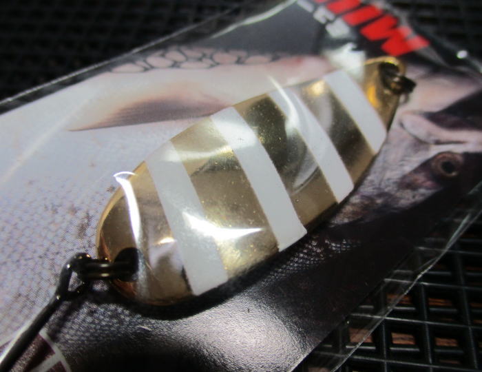 ミュー [ネイティブシリーズ] 8g /43mm　#15 グロー金ゼブラ　　＜フォレスト FOREST＞　□ネイティブ ルアーフィッシング用 スプーン□　MIU Spoon 8g　～定評の泳層キープ力～　[スプーン専門釣り具店] -エスプーン-