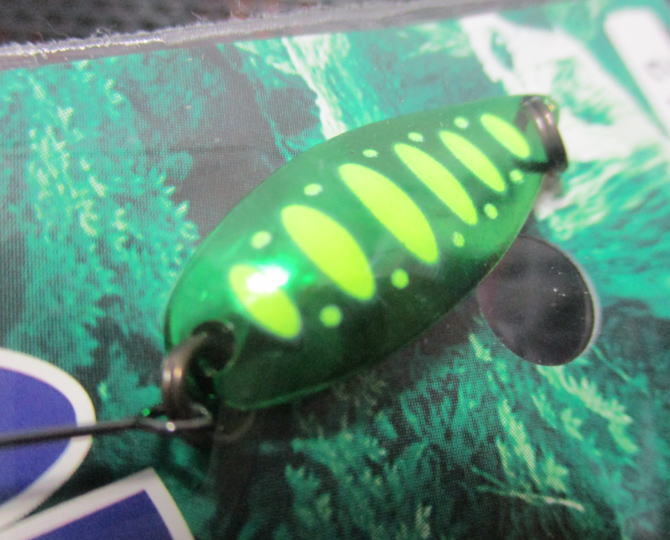 ミュー [ネイティブシリーズ] 2.8g /28mm　#12(グリーン山女)　　＜フォレスト FOREST＞　□ネイティブ ルアーフィッシング用 スプーン□　MIU Native Spoon 2.8g　～厳選ネイティブ～　[スプーン専門釣り具店] -エスプーン-
