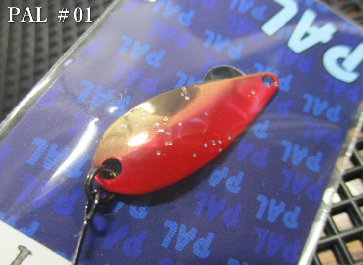 パル [スタンダード] 3.8g /34mm　#01.赤金 　＜フォレスト FOREST＞　□エリア ルアーフィッシング用 スプーン□　PAL Spoon 3.8g　～すべてにおいて平均以上～　[スプーン専門釣り具店] -エスプーン-