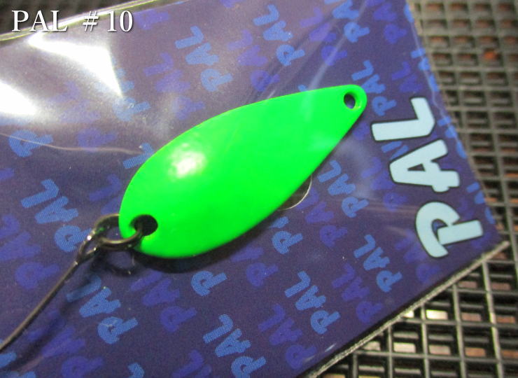 パル [スタンダード] 3.8g /34mm　#10.蛍光グリーン 　＜フォレスト FOREST＞　□エリア ルアーフィッシング用 スプーン□　PAL Spoon 3.8g　～すべてにおいて平均以上～　[スプーン専門釣り具店] -エスプーン-