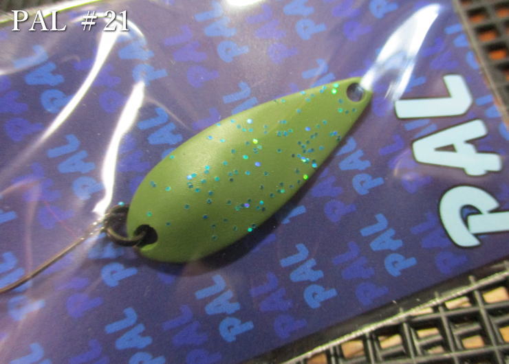 パル [スタンダード] 3.8g /34mm　#21.オリーブ(青ラメ) 　＜フォレスト FOREST＞　□エリア ルアーフィッシング用 スプーン□　PAL Spoon 3.8g　～すべてにおいて平均以上～　[スプーン専門釣り具店] -エスプーン-