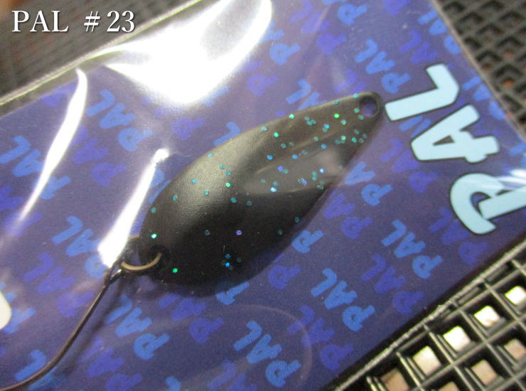 パル [スタンダード] 3.8g /34mm　#23.マットブラック(青ラメ) 　＜フォレスト FOREST＞　□エリア ルアーフィッシング用 スプーン□　PAL Spoon 3.8g　～すべてにおいて平均以上～　[スプーン専門釣り具店] -エスプーン-