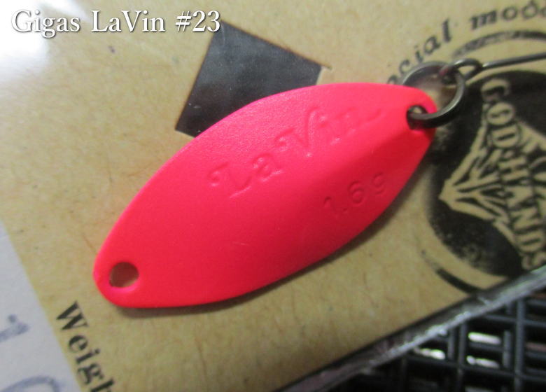 Rakuten - ギガス ラビン 2.4g /26mm　#23 ピンク両面　　＜ゴッドハンズ GODHANDS＞　□エリア ルアーフィッシング用 スプーン□　Gigas La Vin Spoon 2.4g　～大きなアピールサイズ～[スプーン専門釣り具店] -エスプーン-