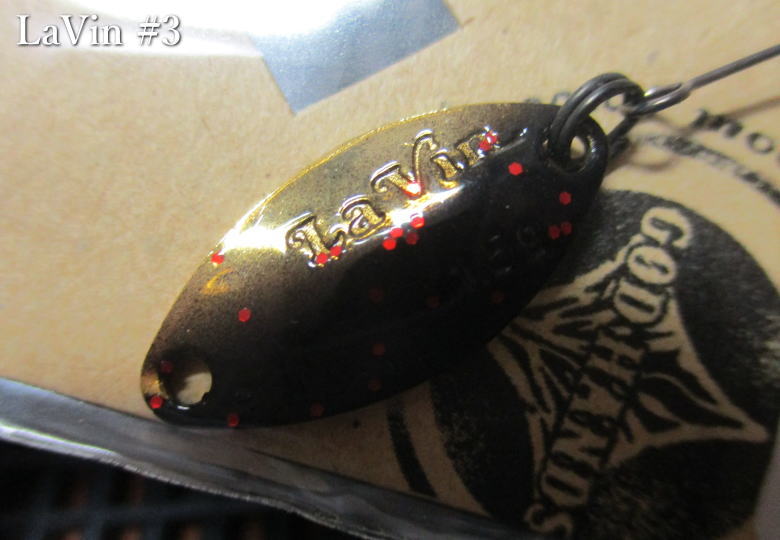 ラビン 1g /21mm　～全35色　　＜ゴッドハンズ GODHANDS＞　□エリア ルアーフィッシング用 スプーン□　La Vin Spoon 1.0g　～安定のテール重心～　[スプーン専門釣り具店] -エスプーン- 2