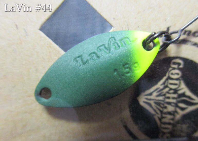 ラビン 1g /21mm #44 源氏ボタル ＜ゴッドハンズ GODHANDS＞ □エリア ルアーフィッシング用 スプーン□ La Vin Spoon 1.0g ～安定のテール重心～ [スプーン専門釣り具店] -エスプーン-