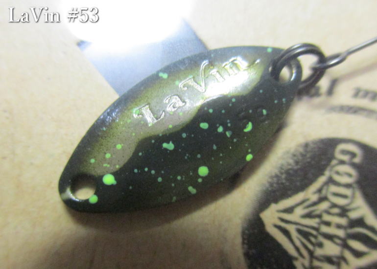 Rakuten - ラビン 1g /21mm　#53 なぎの一本　　＜ゴッドハンズ GODHANDS＞　□エリア ルアーフィッシング用 スプーン□　La Vin Spoon 1.0g　～安定のテール重心～　[スプーン専門釣り具店] -エスプーン-