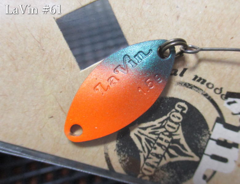 Rakuten - ラビン 1g /21mm　#61 アプリコットフィズ　　＜ゴッドハンズ GODHANDS＞　□エリア ルアーフィッシング用 スプーン□　La Vin Spoon 1.0g　～安定のテール重心～　[スプーン専門釣り具店] -エスプーン-