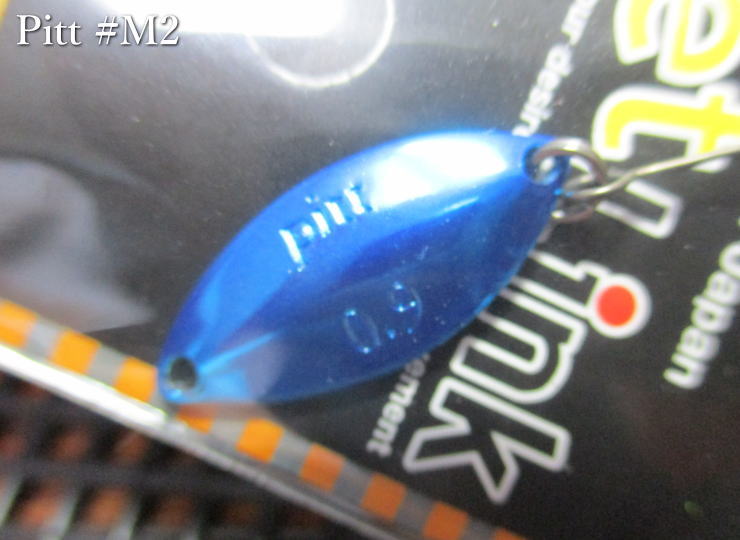 Rakuten - ピット 0.4g /20mm　#M-2 クリアーブルー　　＜アイジェットリンク I Jet Link＞　□エリア ルアーフィッシング用 スプーン□　Pitt Spoon 0.4g　～気配を消すステルス～　[スプーン専門釣り具店] -エスプーン-