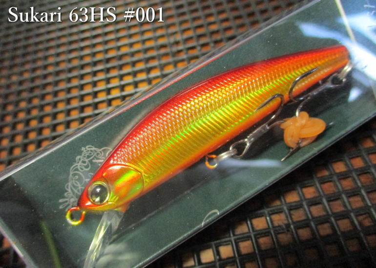 Rakuten - スカリ 63HS　#001 赤金　　＜アムズデザイン ima＞　□ネイティブ ルアーフィッシング用 ミノー プラグ□　SUKARI 63 HS　～表層攻略型ミノー～　[スプーン専門釣り具店] エスプーン