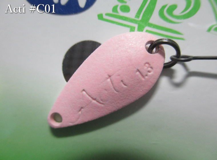 Rakuten - アクティ 1.2g /23mm　#C01 ピンクグロー　　＜アイビーライン IVYLINE＞　□エリア ルアーフィッシング用 スプーン□　Acti Spoon 1.2g　～タフコンに強い～　[スプーン専門釣り具店] -エスプーン-
