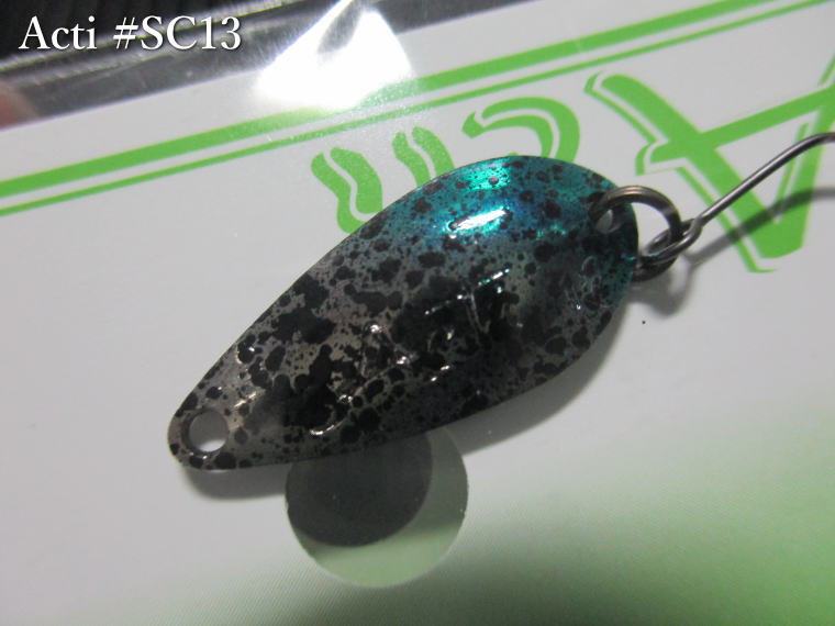 アクティ [セレクトカラー] 1.8g /23mm　#SC13 メテオブルー　　＜アイビーライン IVYLINE＞　□エリア ルアーフィッシング用 スプーン□　Acti SC Spoon 1.8g　～タフコンに強い～[スプーン専門釣り具店] -エスプーン-