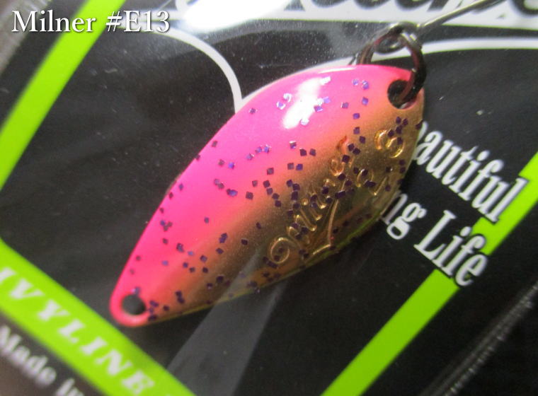 Rakuten - ミルナー 2.3g /27mm　#E13 ピンク金　　＜アイビーライン IVYLINE＞　□エリア ルアーフィッシング用 スプーン□　Milner Spoon 2.3g　～解放！ルアーローテ～[スプーン専門釣り具店] -エスプーン-