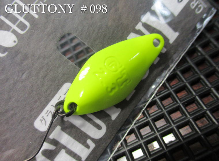 Rakuten - 鱒玄人 グラトニー 1.8g /28mm　＃098 チャートブラック　　＜ノリーズ NORIES＞　□エリア ルアーフィッシング用 スプーン□　GLUTTONY Spoon 1.8g　～高活性の中層攻略モデル～　[スプーン専門釣り具店] -エスプーン-