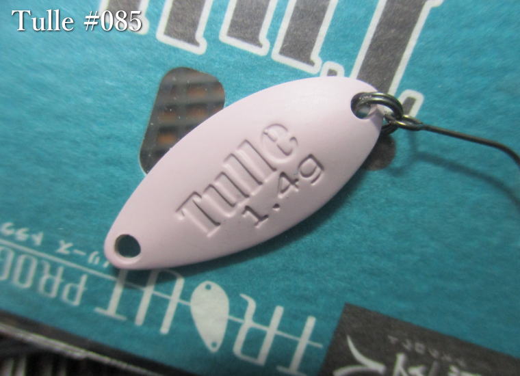 Rakuten - 鱒玄人 チュール 1.8g /27mm　#085 薄ピンク　　＜ノリーズ NORIES＞　□エリア ルアーフィッシング用 スプーン□　Tulle Spoon 1.8g　～確実なレンジ攻略～　[スプーン専門釣り具店] -エスプーン-