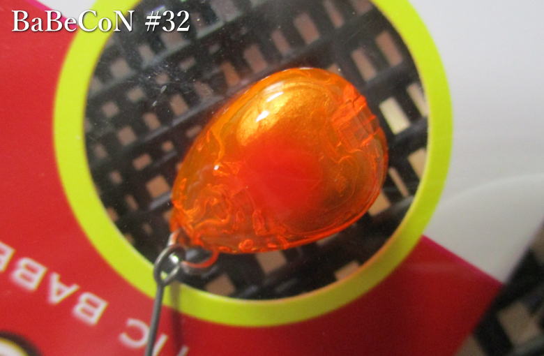 バベコン 0.6g /13mm　＃32 いくらちゃん　　＜ロブルアー roblure＞　□エリア ルアーフィッシング用 スプーン□　BaBeCoN 0.6g　～中空式プラスチックバベル～　 -エスプーン-