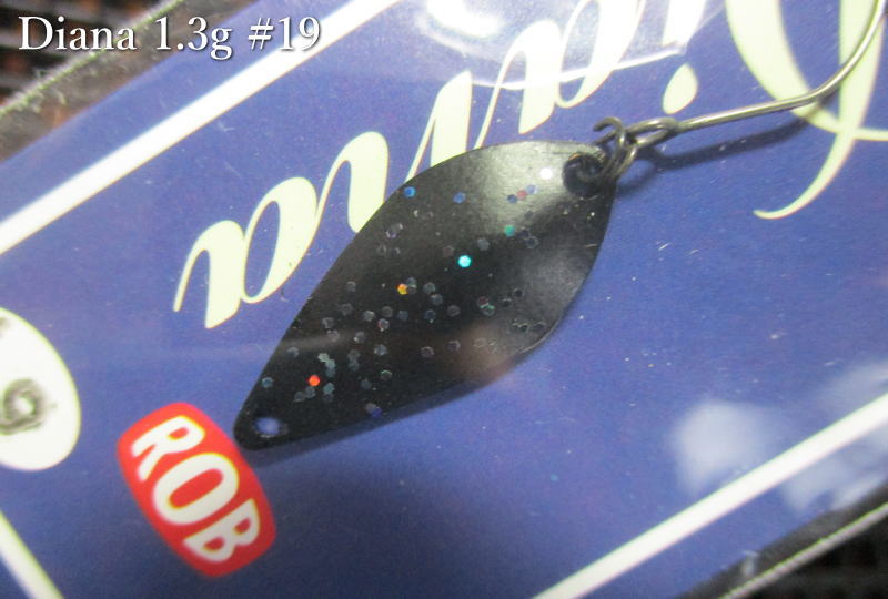 Rakuten - ダイアナ 1.3g /23mm　#19 ブラック　　＜ロブルアー roblure＞　□エリア ルアーフィッシング用 スプーン□　Diana Spoon 1.3g　～投げて巻くだけ～[スプーン専門釣り具店] -エスプーン-