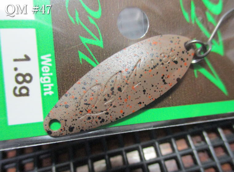 Rakuten - キューム 1.8g /32mm　#47 福田2　　＜ロデオクラフト Rodiocraft＞　□エリア ルアーフィッシング用 スプーン□　QM Spoon 1.8g　～遠投コントロール性能～　[スプーン専門釣り具店] -エスプーン-