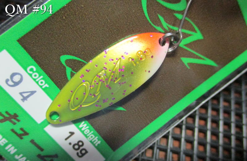 Rakuten - キューム 1.8g /32mm　#94 2019早乙女カラー　　＜ロデオクラフト Rodiocraft＞　□エリア ルアーフィッシング用 スプーン□　QM Spoon 1.8g　～遠投コントロール性能～　[スプーン専門釣り具店] -エスプーン-