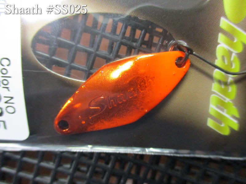 シャース 2.7g /29mm　＃SS025　　＜サウリブ sauribu＞　□エリア ルアーフィッシング用 スプーン□　Shaath Spoon 2.7g　～変幻自在の爆裂アピール～　[スプーン専門釣り具店] -エスプーン-