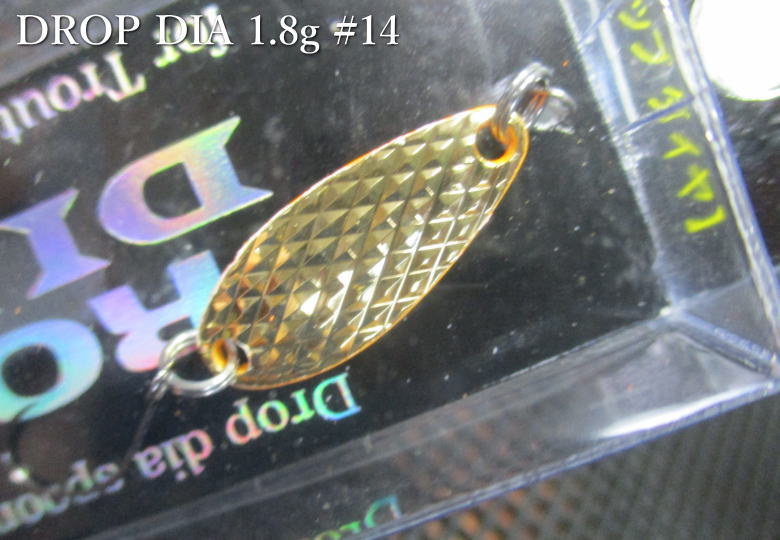 Rakuten - ドロップダイヤ エリア 1.8g /25mm　#14.ゴールドOR/OR　　＜スミス SMITH＞　□エリア ルアーフィッシング用 スプーン□　DROP DIA AREA Spoon 1.8g　～キラキラ乱反射～　[スプーン専門釣り具店] -エスプーン-