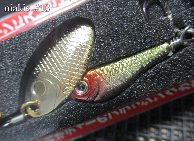 ニアキス 4g　＃13 クラウン　　＜スミス SMITH＞　□ネイティブ ルアーフィッシング用 スピナー□　niakis Spinner 4g　～糸ヨレ知らずスピナー～　[スプーン専門釣り具店] -エスプーン- es-poon-10081416 es-poon パッケージ画像