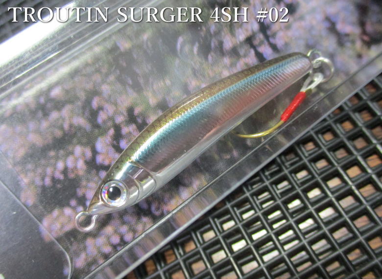 トラウティンサージャー 4SH　～全14色　　＜スミス SMITH＞　□ネイティブ ルアーフィッシング用 ジグミノー プラグ□　TROUTIN SURGER 4SH　～傑作のジグミノー～　[スプーン専門釣り具店] -エスプーン- es-poon-10067009 es-poon サンプル画像2