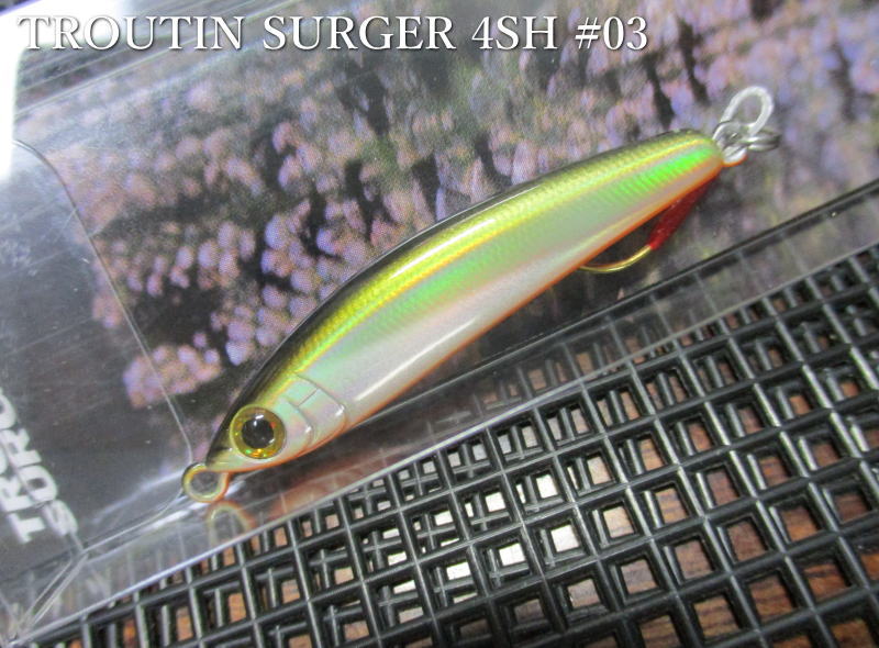 トラウティンサージャー 4SH　～全14色　　＜スミス SMITH＞　□ネイティブ ルアーフィッシング用 ジグミノー プラグ□　TROUTIN SURGER 4SH　～傑作のジグミノー～　[スプーン専門釣り具店] -エスプーン- es-poon-10067009 es-poon サンプル画像3