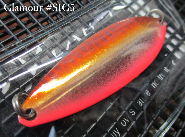 アドロワモーダ  18g /52mm　#SIG5 ワカサギ蛍光レッドS　　＜シーレーベル SSYLABEL＞　　adrowa moda Glamour SIG Spoon 18g　～中禅寺湖で培ったプロスタッフカラー～　 -エスプーン-