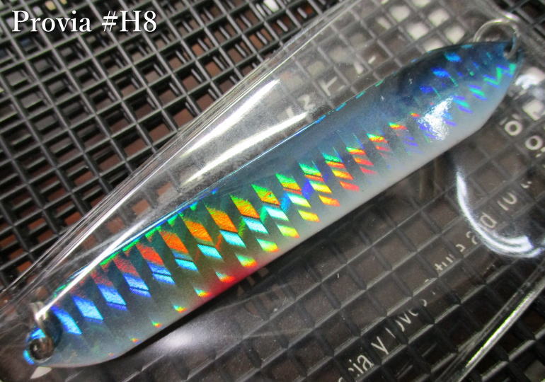 プロビア [ホログラム] 14g /69mm　#H8 ブルーシルバー　　＜シーレーベル SSYLABEL＞　□ネイティブ ルアーフィッシング用 スプーン□　Provia Hologram Spoon 14g　～大人気ホロカラー仕様～　[スプーン専門釣り具店] -エスプーン-