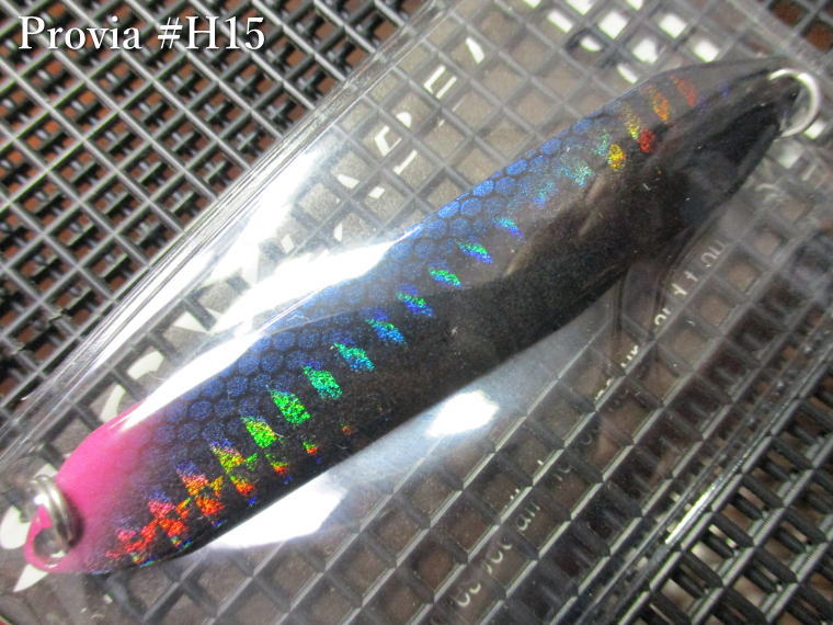 プロビア [ホログラム] 14g /69mm　#H15 ピンクヘッドブラック　　＜シーレーベル SSYLABEL＞　□ネイティブ ルアーフィッシング用 スプーン□　Provia Hologram Spoon 14g　～大人気ホロカラー仕様～　[スプーン専門釣り具店] -エスプーン-