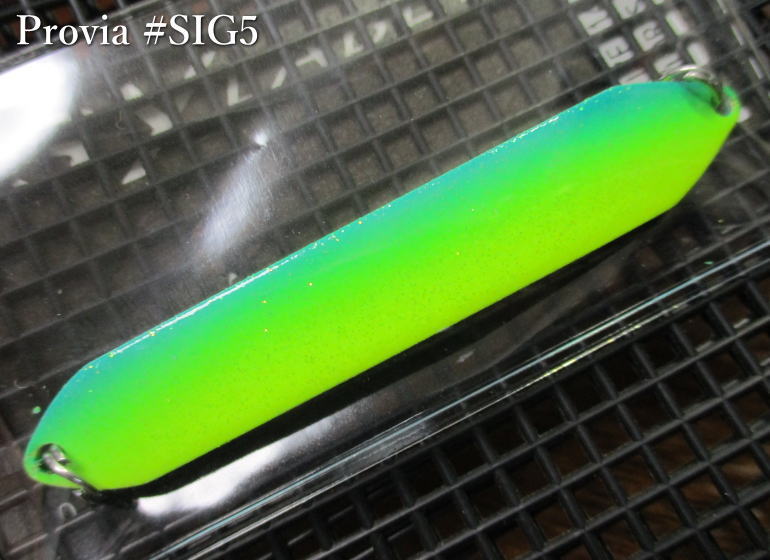 Rakuten - プロビア [SIG] 10g /74mm　#SIG5 ブルーチャートグリッターG　　＜シーレーベル SSYLABEL＞　□ネイティブ ルアーフィッシング用 スプーン□　Provia SIG 10g　～中禅寺湖で培ったプロスタッフカラー～　[スプーン専門釣り具店] -エスプーン-