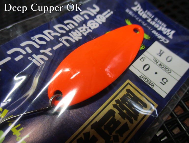 Spoon - ディープカッパー [セレクト] 2g /22mm　#OK オレ金　 　＜ウォーターランド WaterLand＞　□エリア ルアーフィッシング用 スプーン□　DEEP CUPPER Spoon SELECT COLOR 2g　～ディープ爆釣～　[スプーン専門釣り具店] -エスプーン-