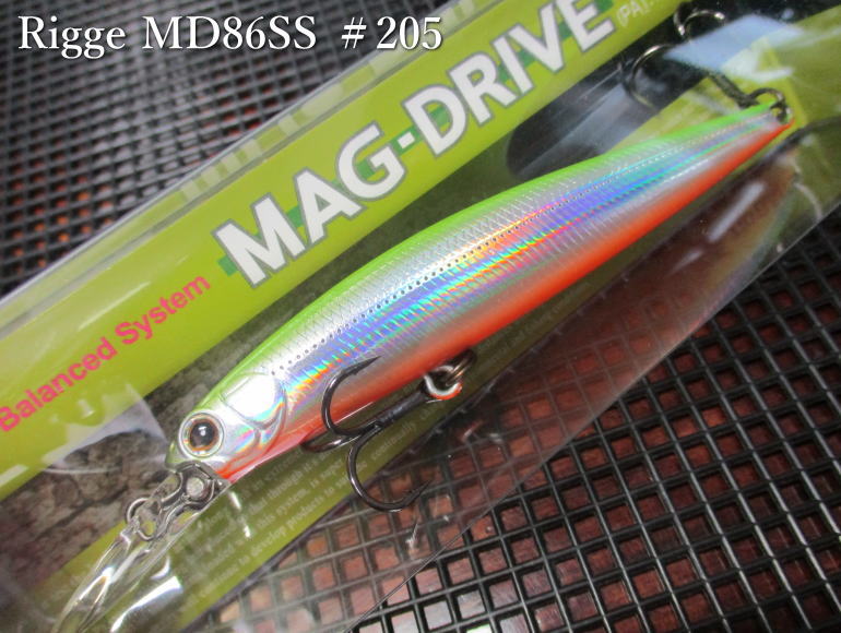 リッジミディアムディープ 86SS　＃205 ストリームチャート　　＜ジップベイツ ZIPBAITS＞　□ネイティブ ルアーフィッシング用 ミノー プラグ□　Rigge MD 86SS　～絶妙なレンジ設定～　 -エスプーン-