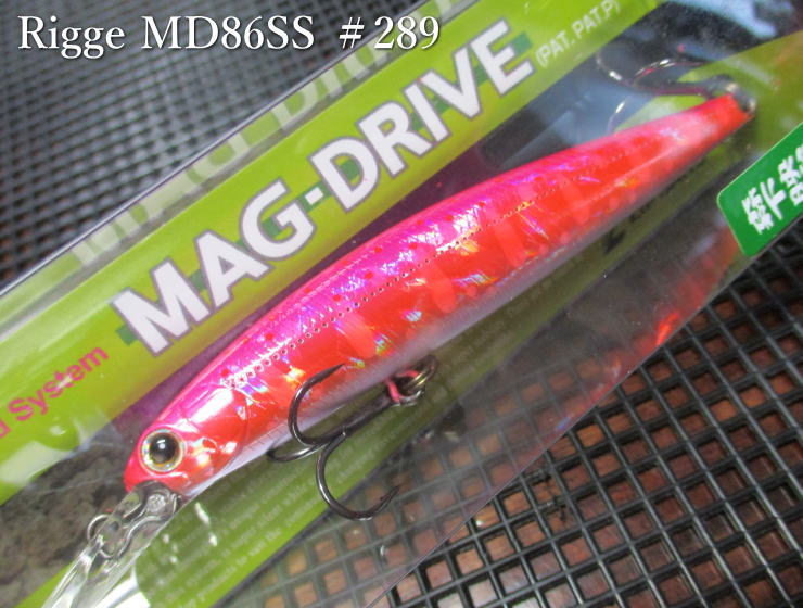 リッジミディアムディープ 86SS　＃289 シャイニーピンク　　＜ジップベイツ ZIPBAITS＞　□ネイティブ ルアーフィッシング用 ミノー プラグ□　Rigge MD 86SS　～絶妙なレンジ設定～　 -エスプーン-