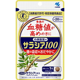 【特定保健用食品】小林製薬 サラシア100　60粒（20日分）