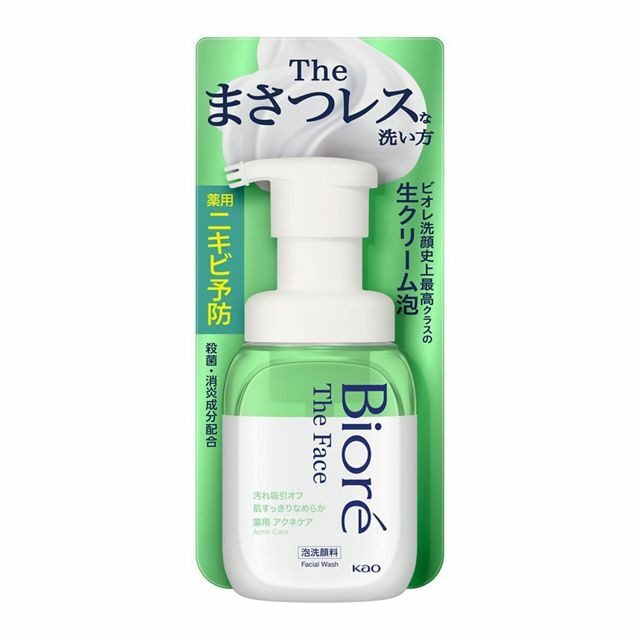 乐天商城 - ビオレ ザフェイス 泡洗顔料 アクネケア 本体　200mL