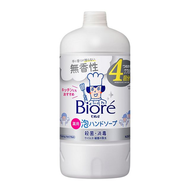 【医薬部外品】ビオレu 泡ハンドソープ 無香 つめかえ用　770ml