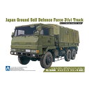 アオシマ 陸上自衛隊 3 1/2tトラック「3トン半 新型」 1/72 【ミリタリーモデルキット 1】 (プラモデル)