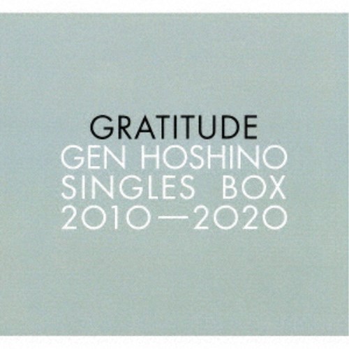 星野源／Gen Hoshino Singles Box GRATITUDE (初回限定) 【CD+Blu-ray】